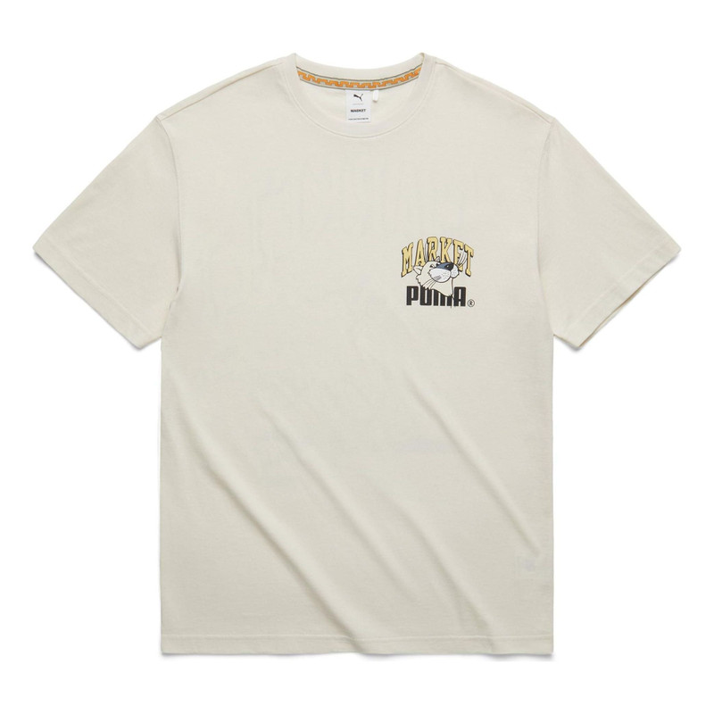 PUMA X Market Graphic Tee 'Beige' 537396-65 - 1