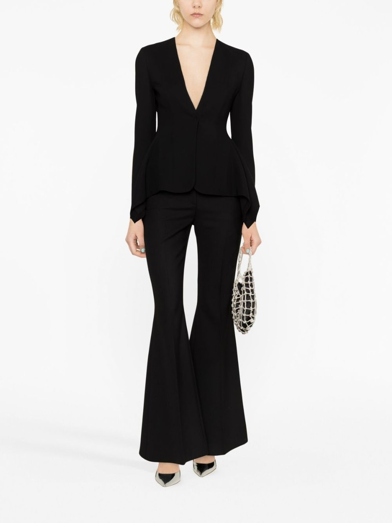 Blumarine draped single-breasted cady blazer outlook
