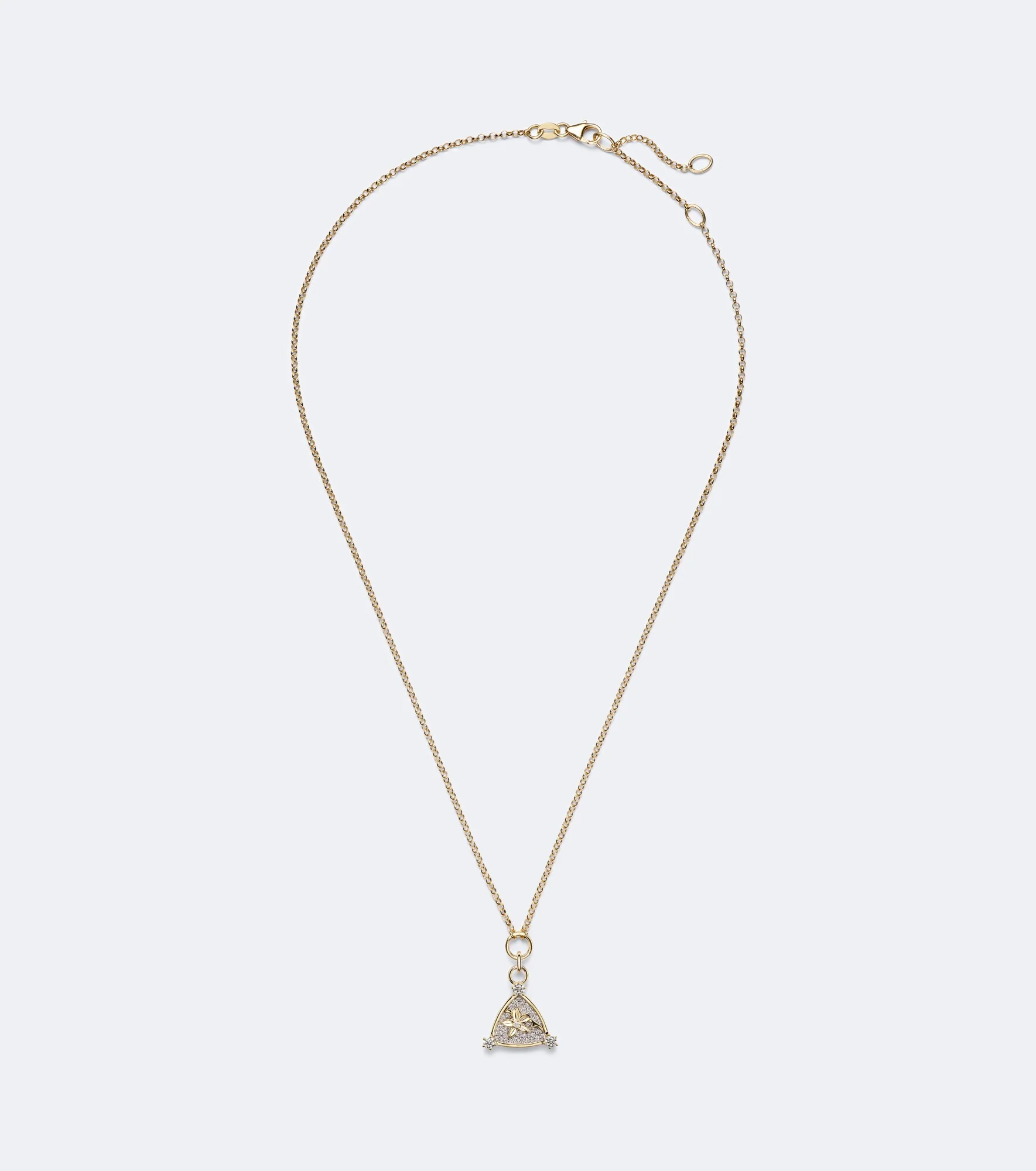 Resilience Blossoms 18kt gold pendant necklace with diamonds - 1