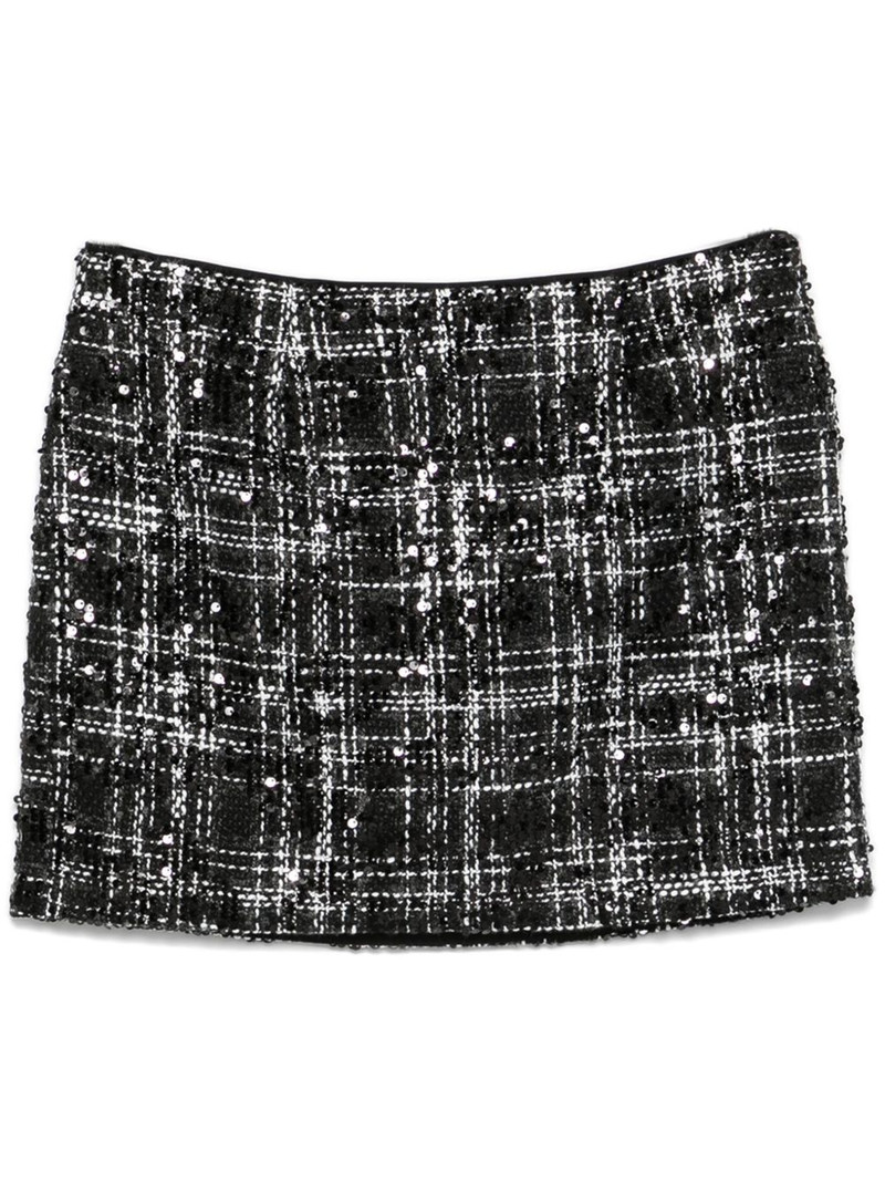 bouclé mini skirt 1