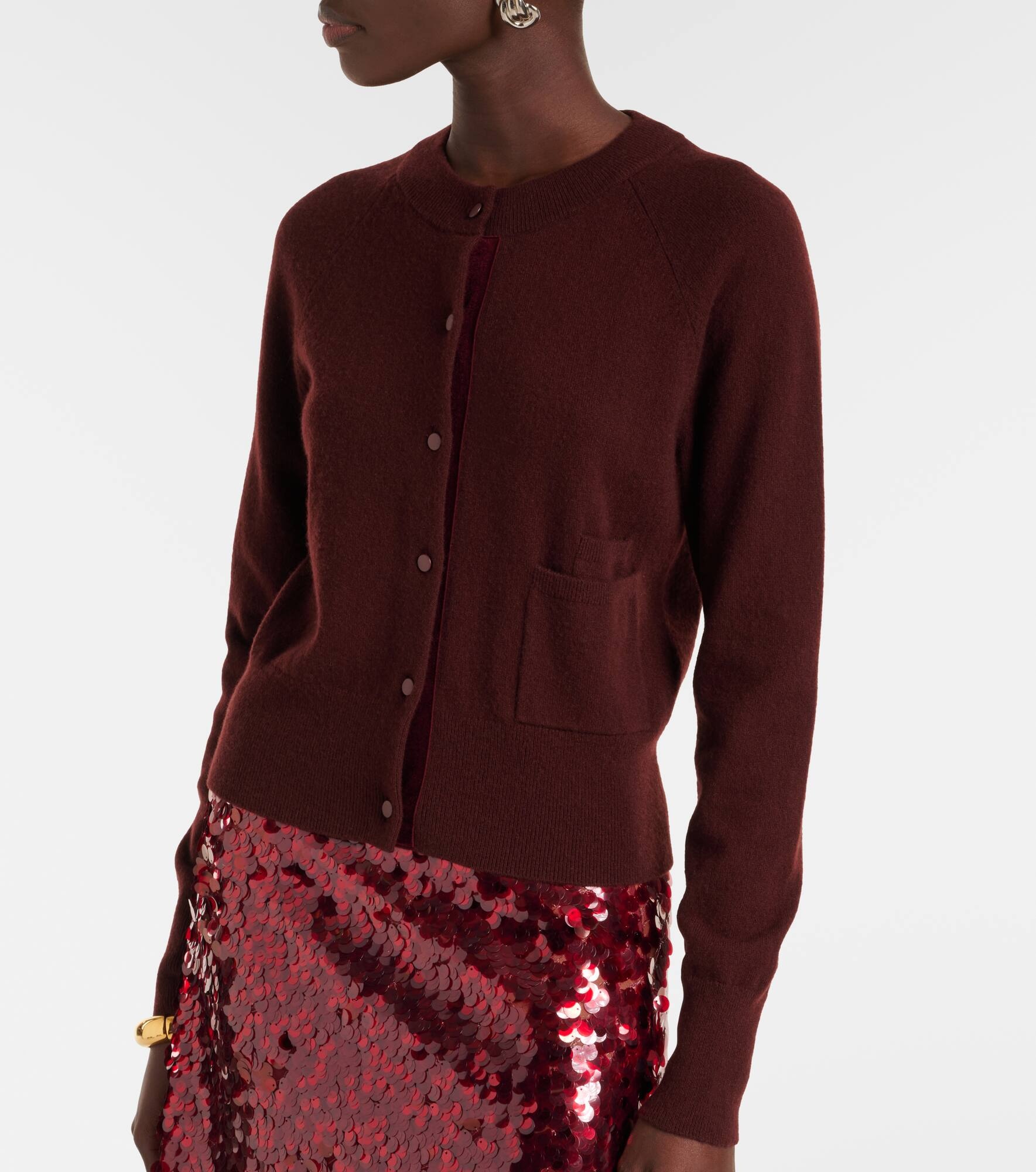 Wool and cashmere cardigan - 5