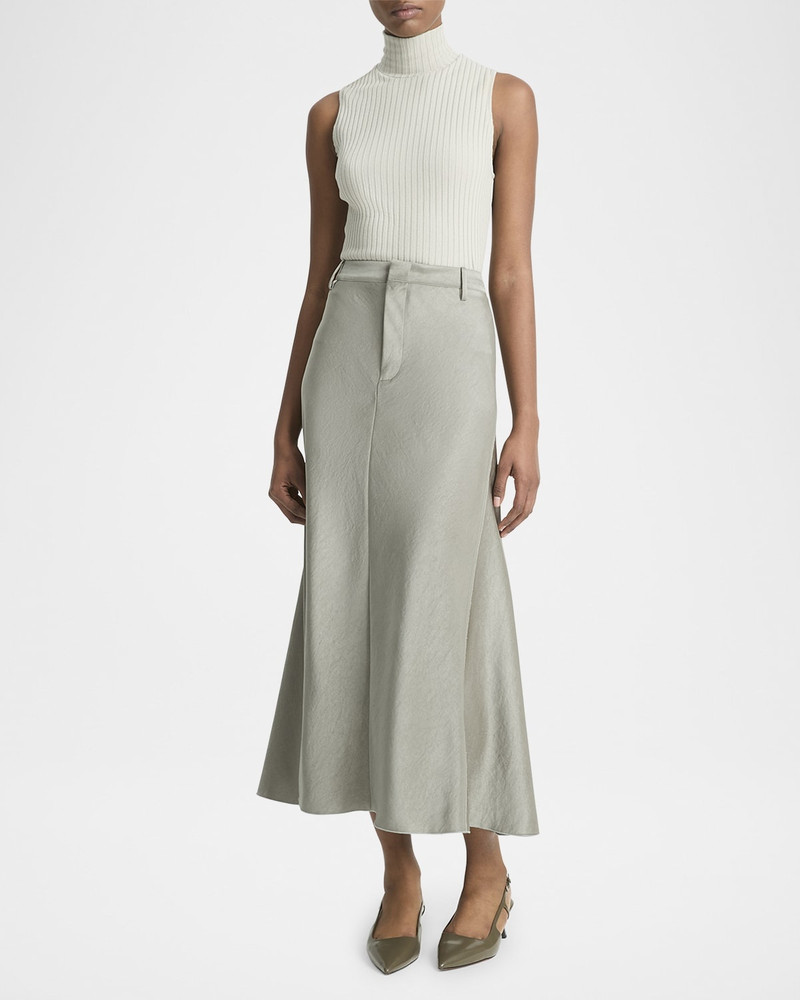 Vince Ribbed Sleeveless Turtleneck Top outlook