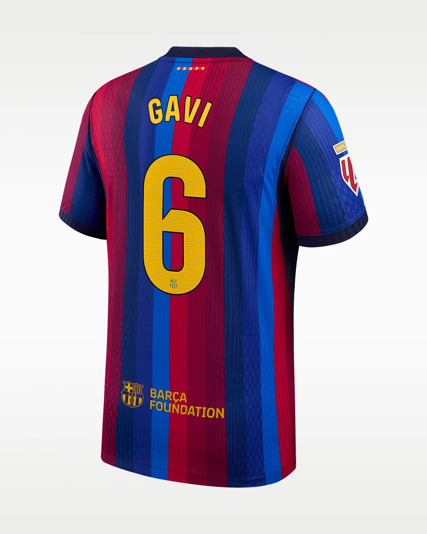 Gavi FC Barcelona Match Home Men's Nike Aero-FIT Soccer Jersey - 1