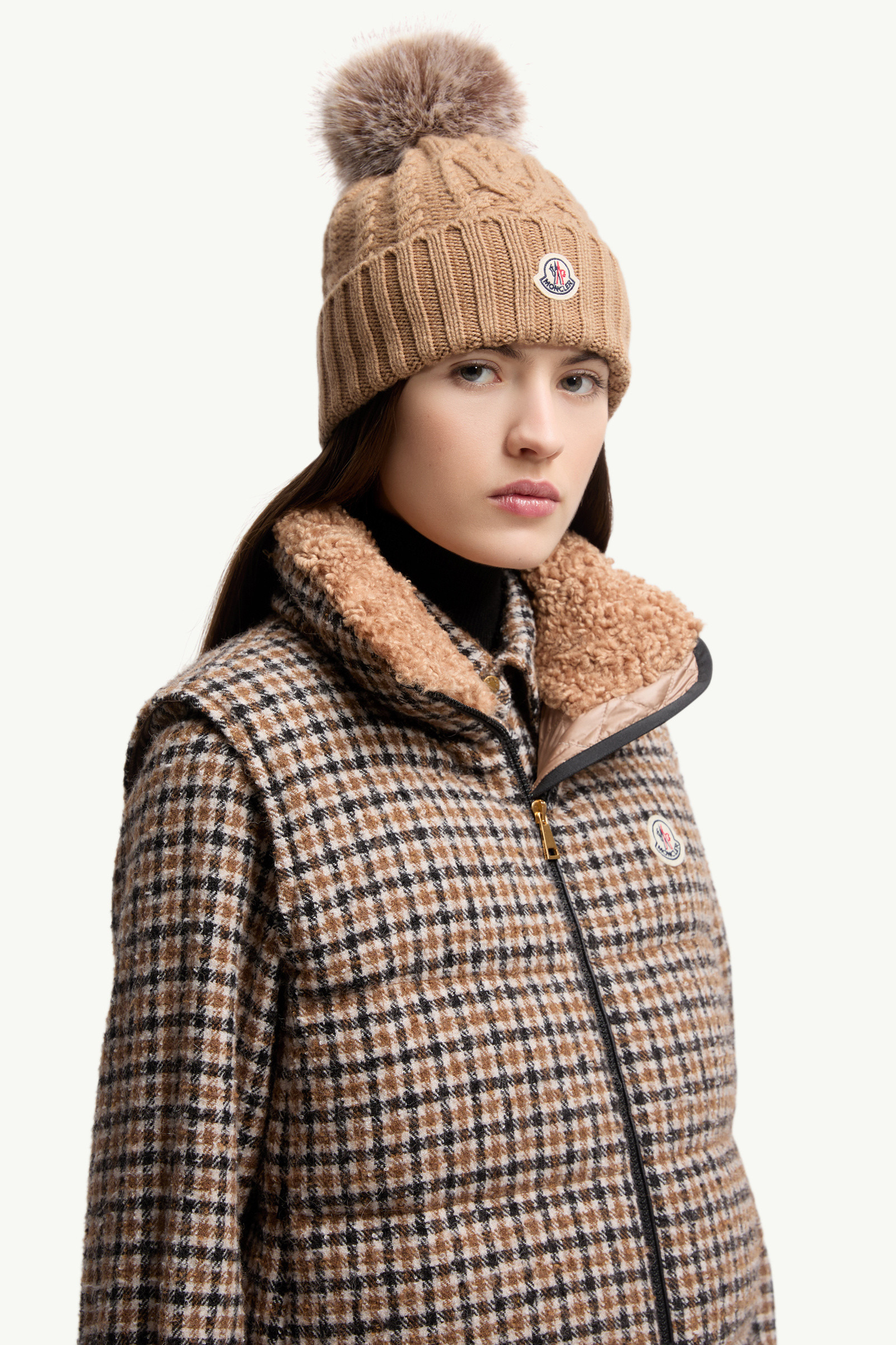 Cashmere Blend Beanie with Pom Pom - 2