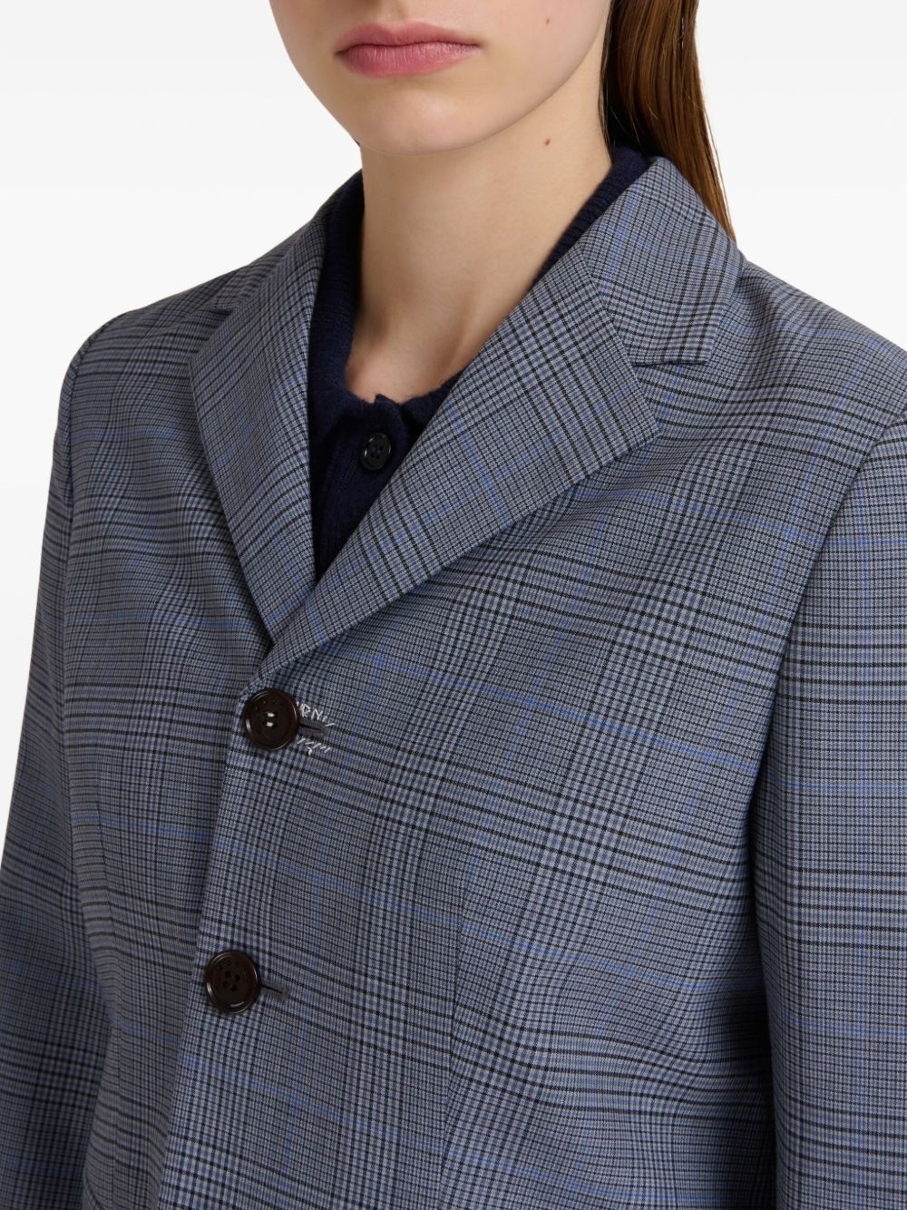 checked blazer - 6