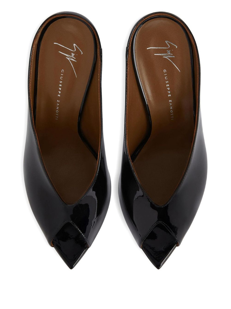 90mm Intriigo pointed-toe patent leather sandals 3