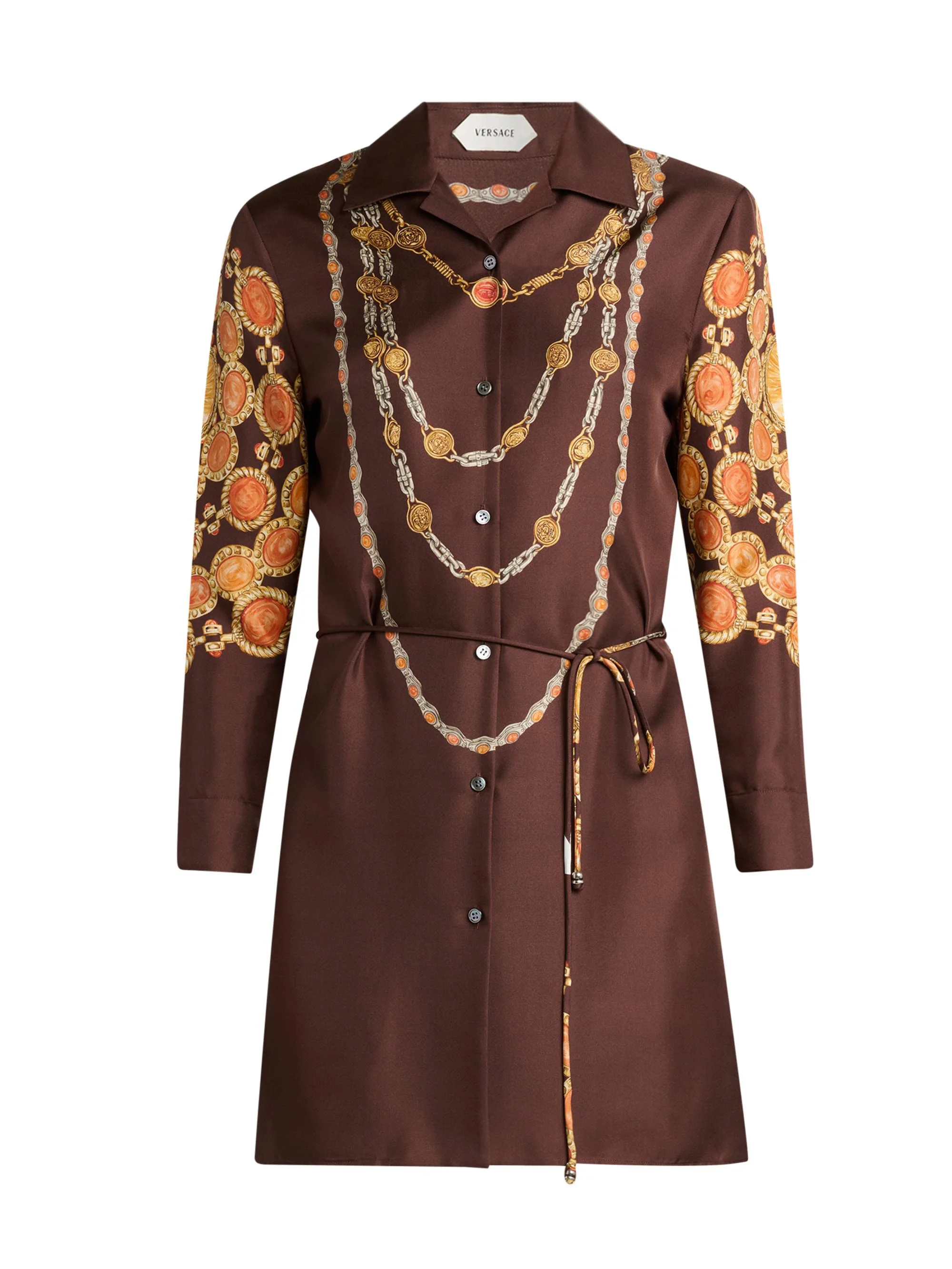 Women's The Lover Silk Twill Shirtdress - Multi Color - 1