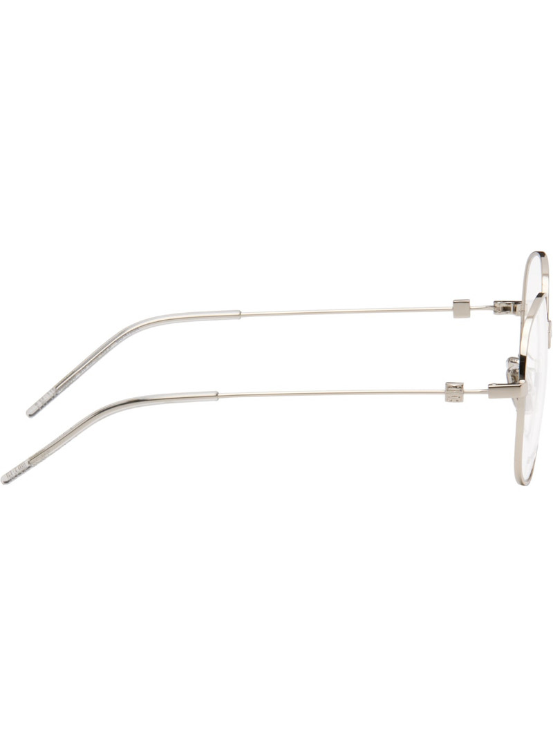 Givenchy Silver GV Speed Round Metal Glasses outlook