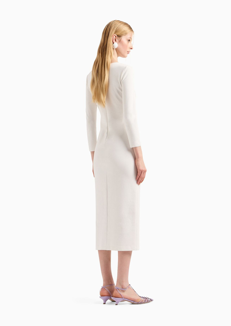 Milano-stitch fabric midi tube dress 3