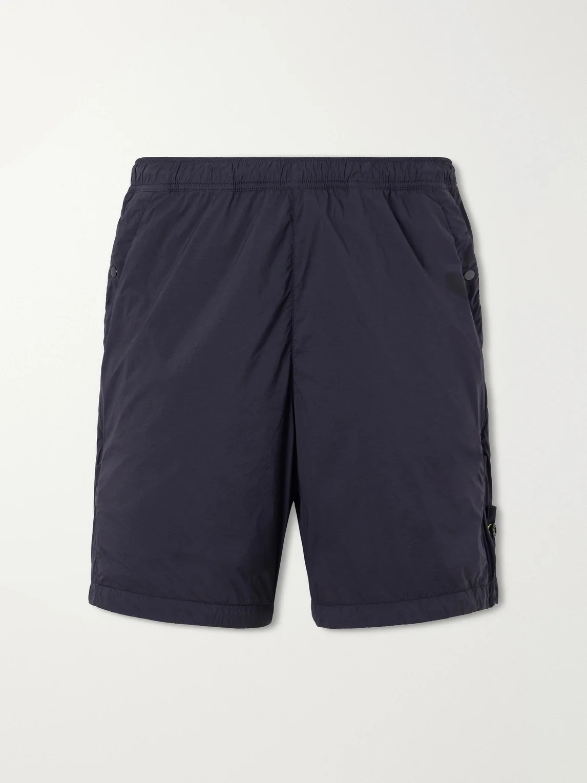 Straight-Leg Logo-Appliquéd Garment-Dyed Shell Shorts - 1