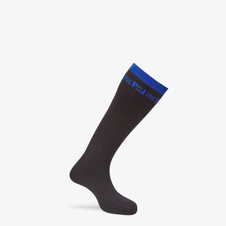 Black cotton socks - 1