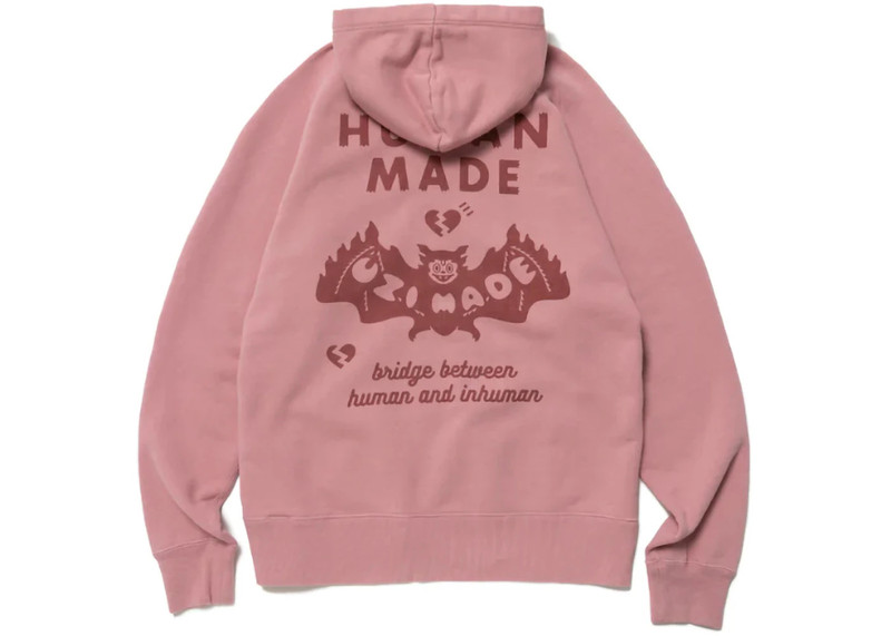 Human Made Human Made Uzi Made Zip Hoodie Pink outlook
