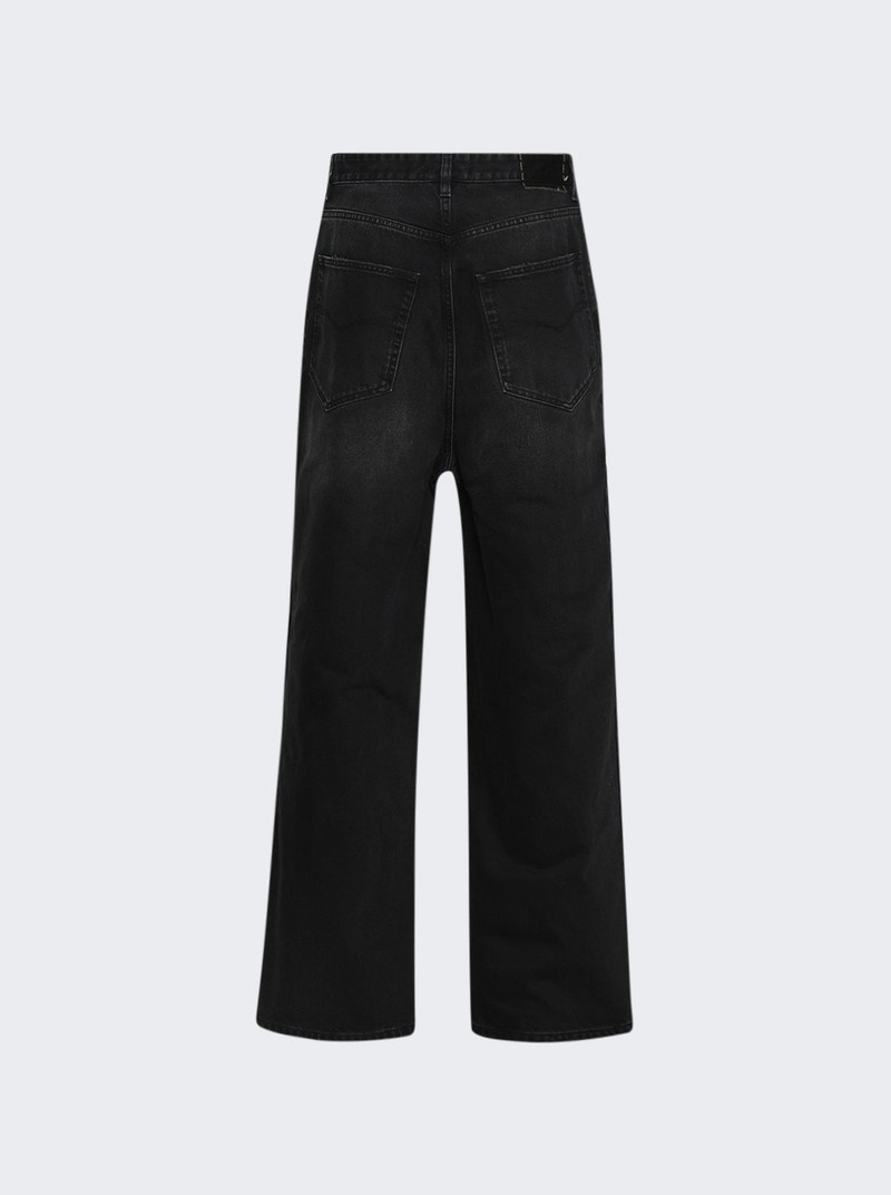 VETEMENTS Ripped Jeans Washed-out Black outlook
