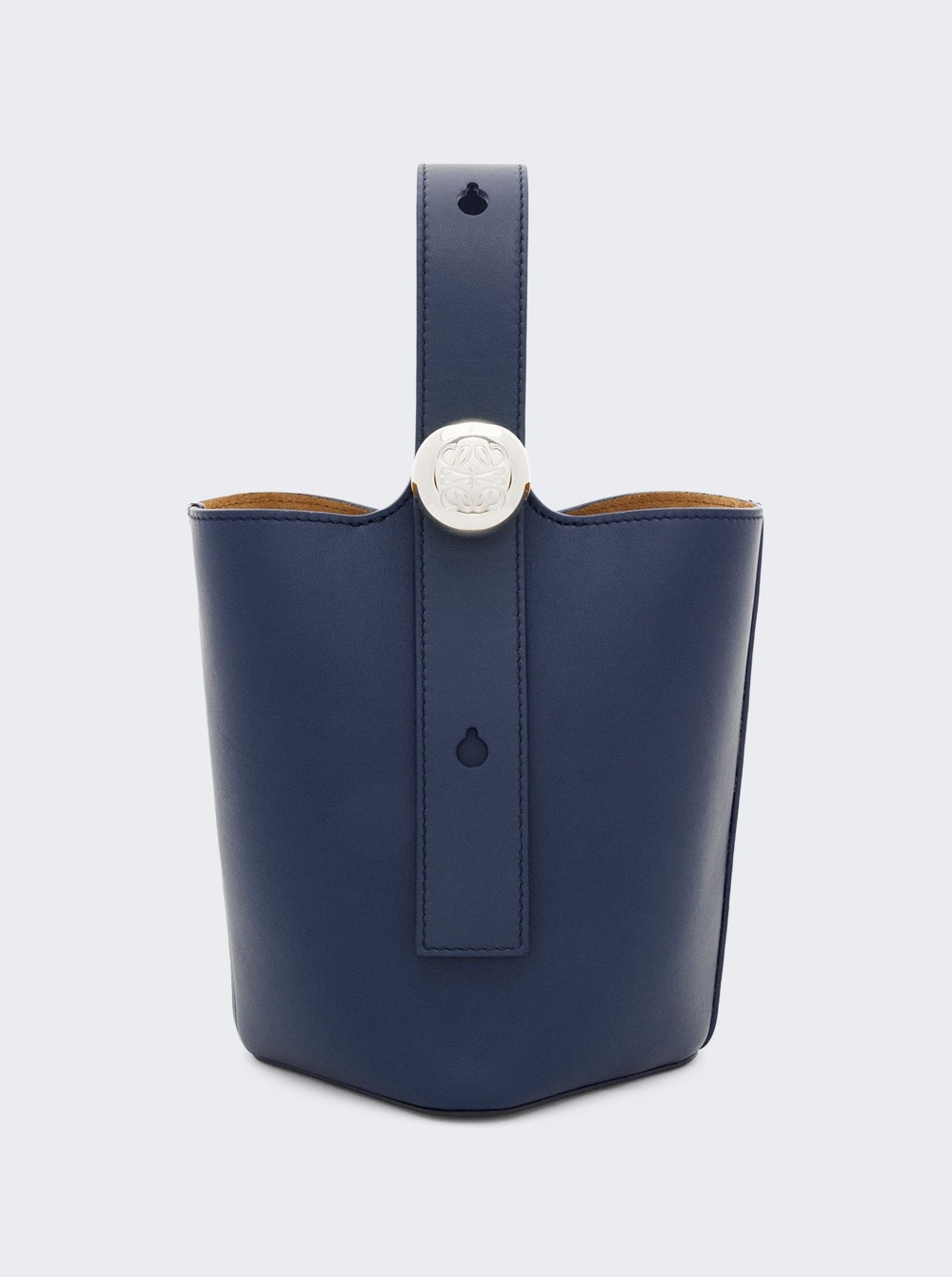 Mini Pebble Bucket Bag Abyss Blue - 1