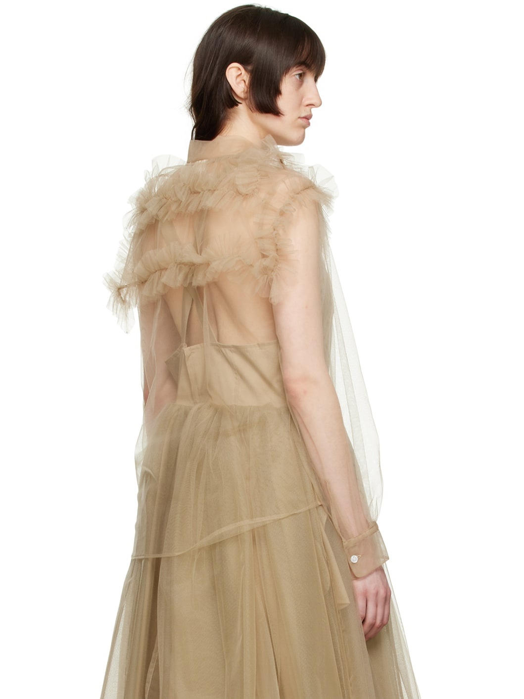 Beige Nylon Shirt - 3