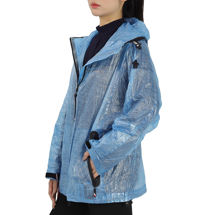 Moncler Ladies Day-namic Landry Crinkled Jacket - Bright Blue - 3