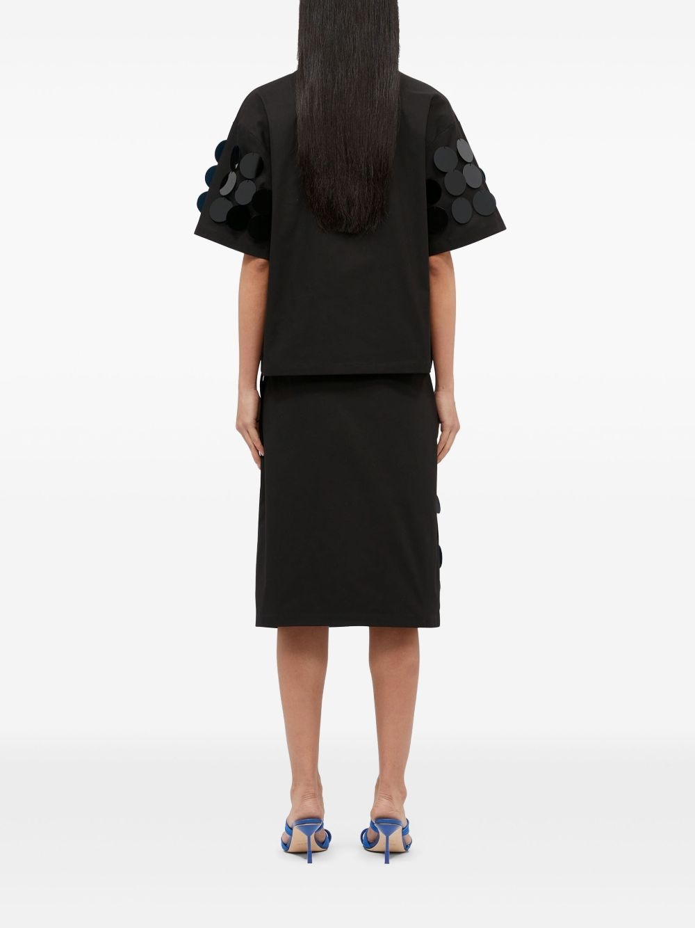 sequin-embellished midi skirt - 4
