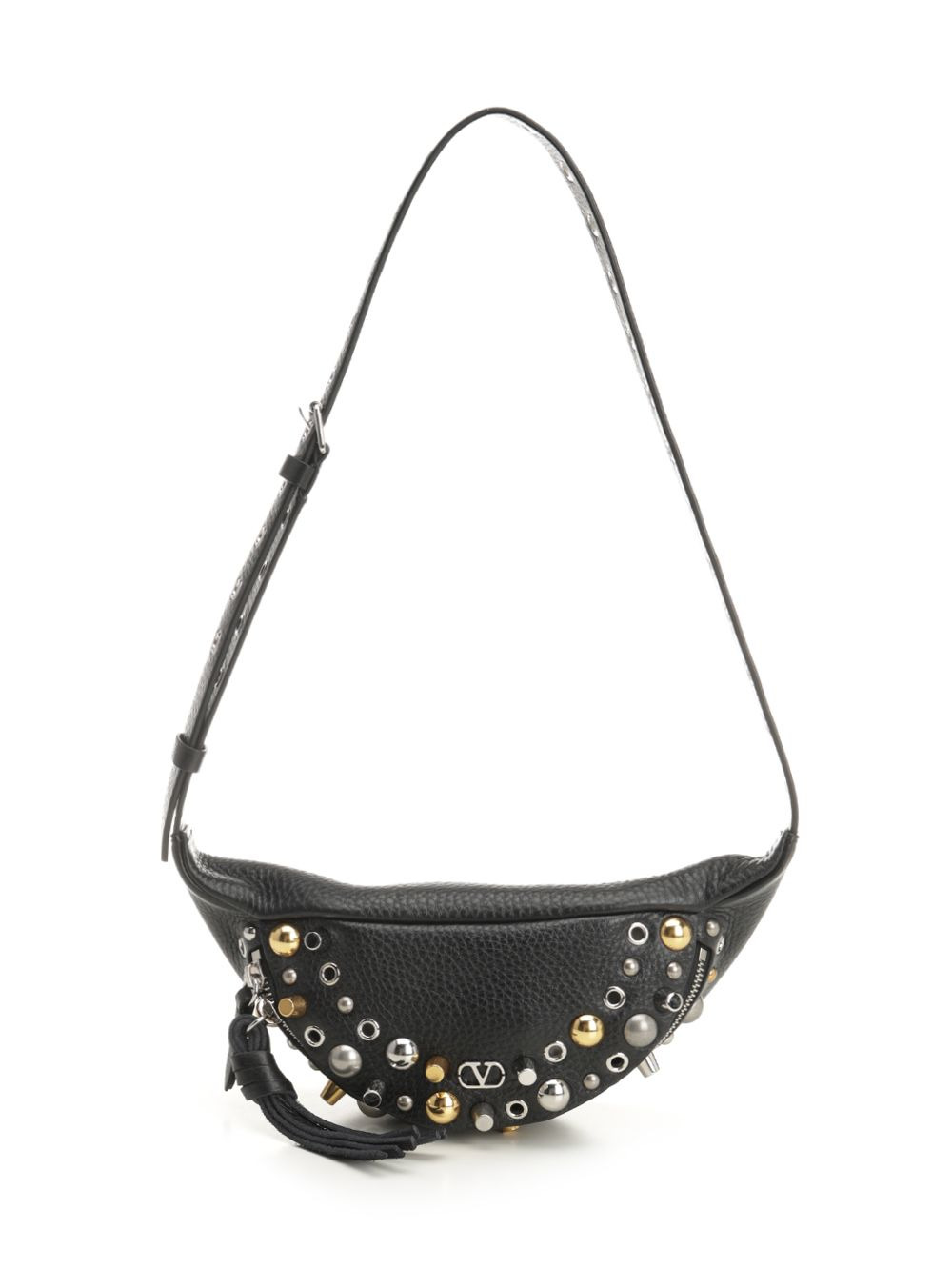 Belt Bag | Nellcote | Vit.St.Alce/Pall.Multi Studs-Logo Belt Bags Black - 1
