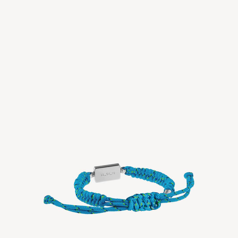 BALENCIAGA Saint-germain Lace Bracelet in Turquoise/black/green/shiny Silver outlook