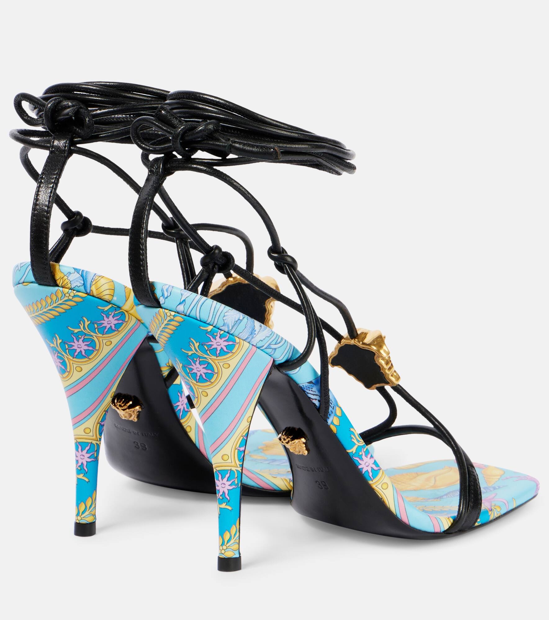 La Medusa printed leather sandals - 2