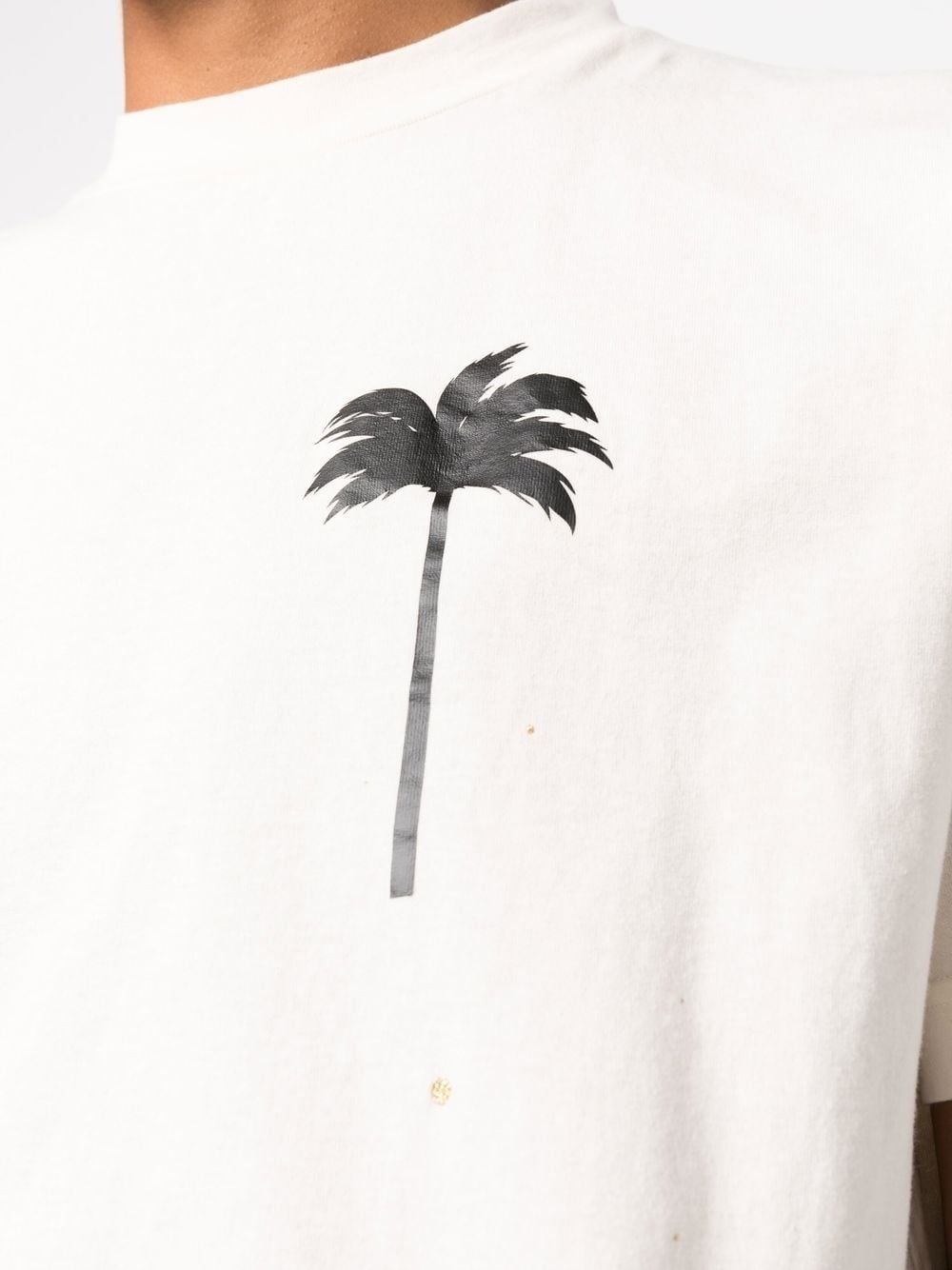 splatter-effect logo-print T-shirt - 5