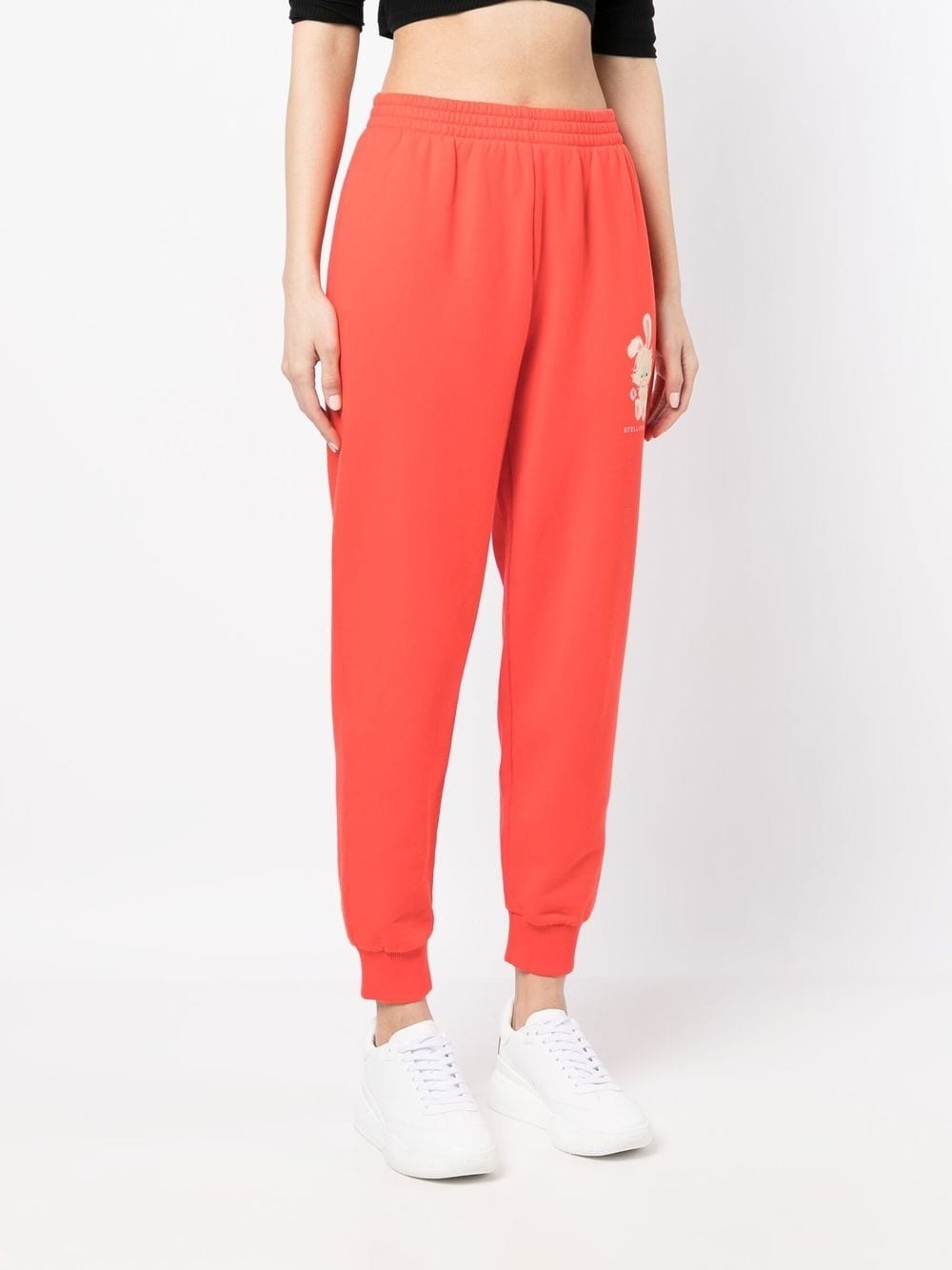 graphic-print tapered track pants - 3