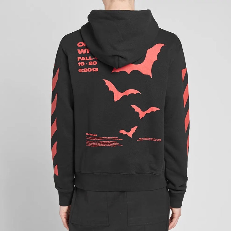 Off-White Printing Pullover Loose Fit Unisex Black OMBB034E19D250071020 - 3