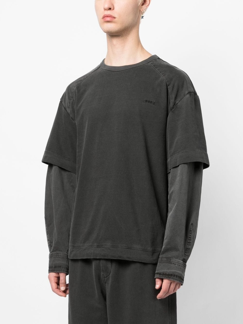 faded-effect long-sleeve T-shirt - 3