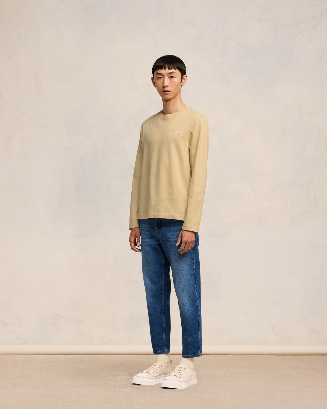 関税込み AMI PARIS alexandre mattiussi long sleeve t-shirt AMI Paris LONG SLEEVE AMI ALEXANDRE MATTIUSSI T-SHIRT