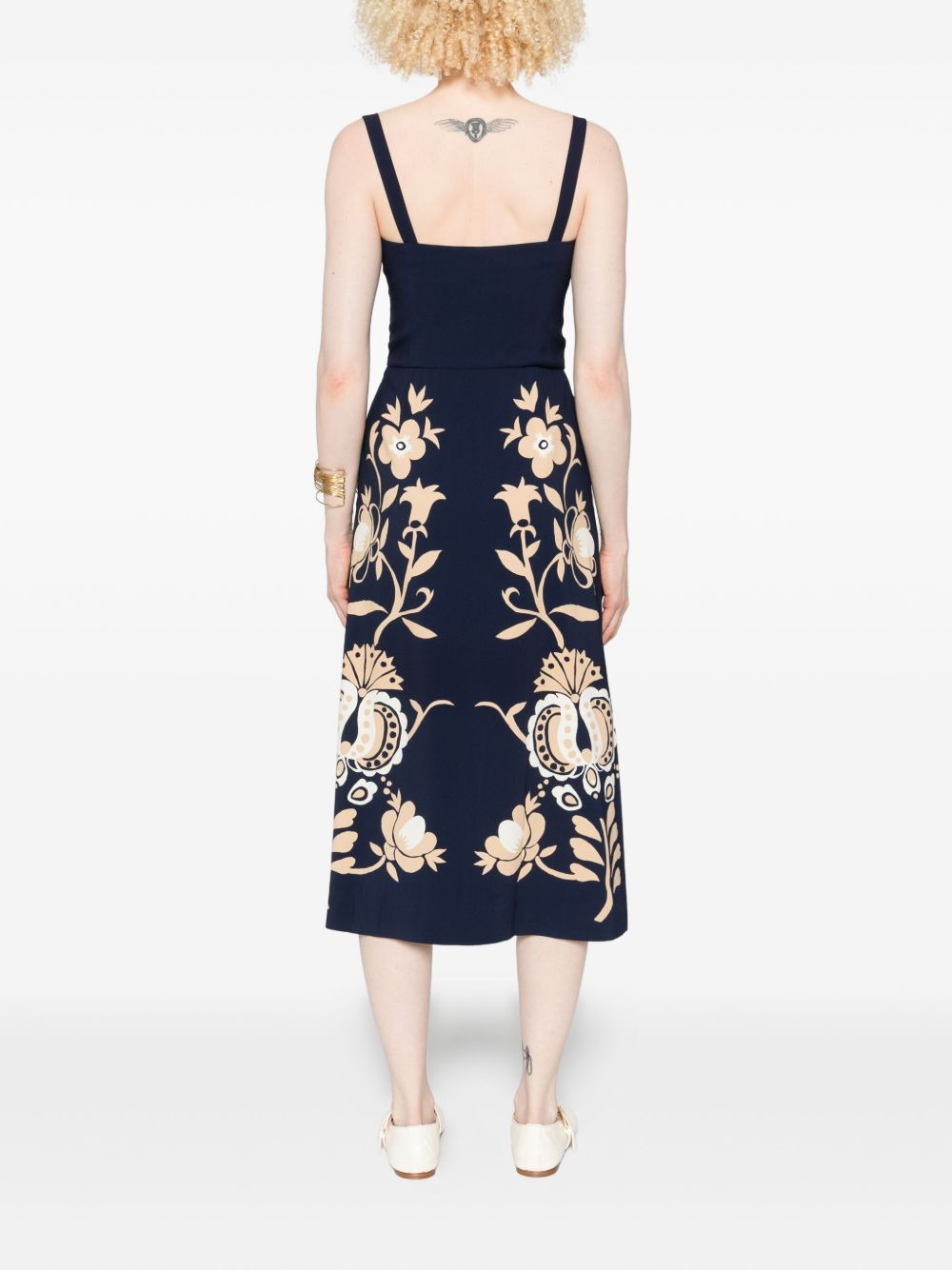 floral-pattern midi dress - 4