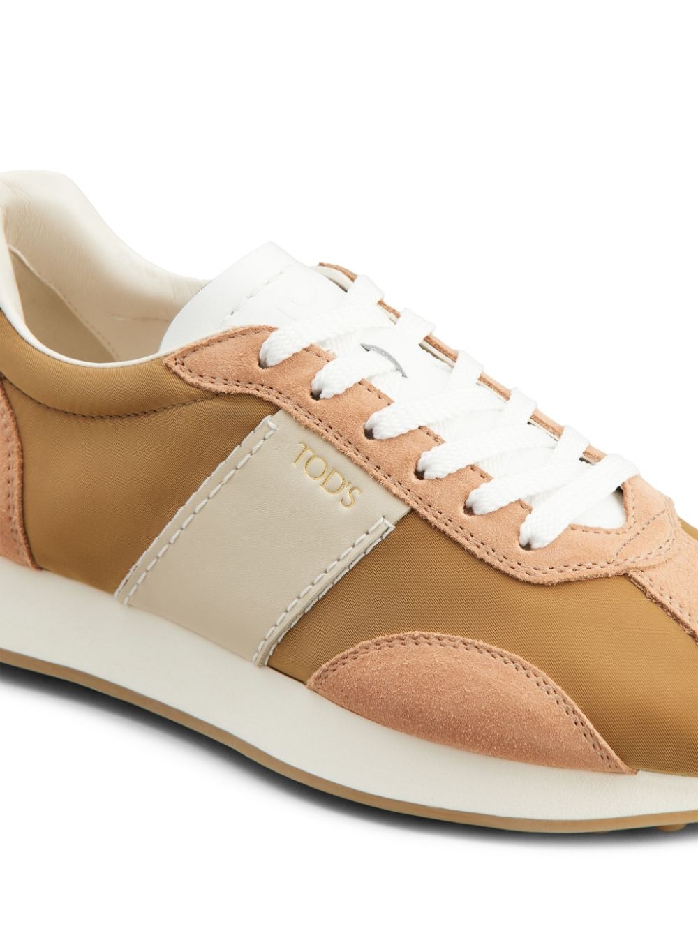 suede-trimmed sneakers - 5