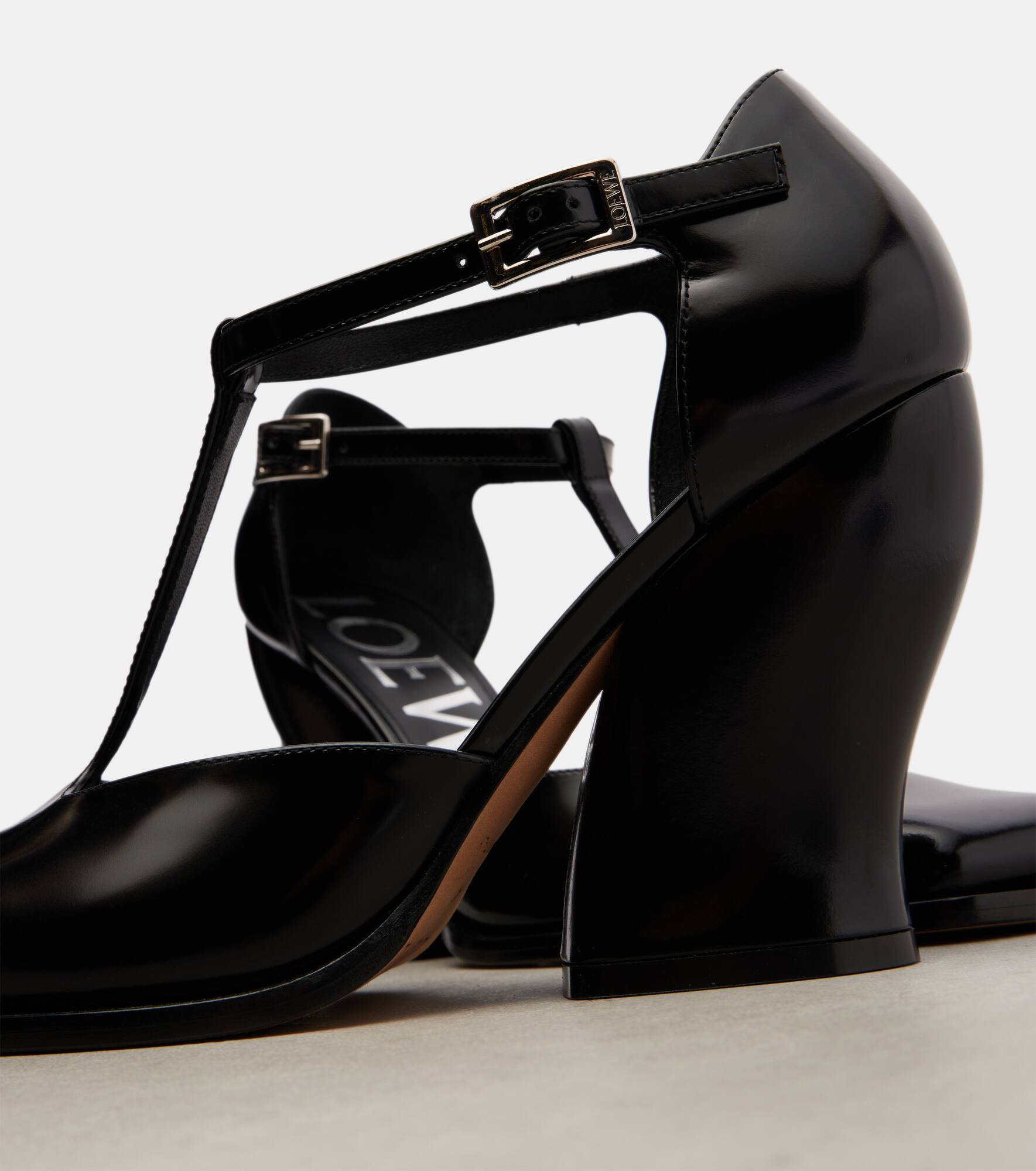 Onda 90 T-strap leather pumps - 5