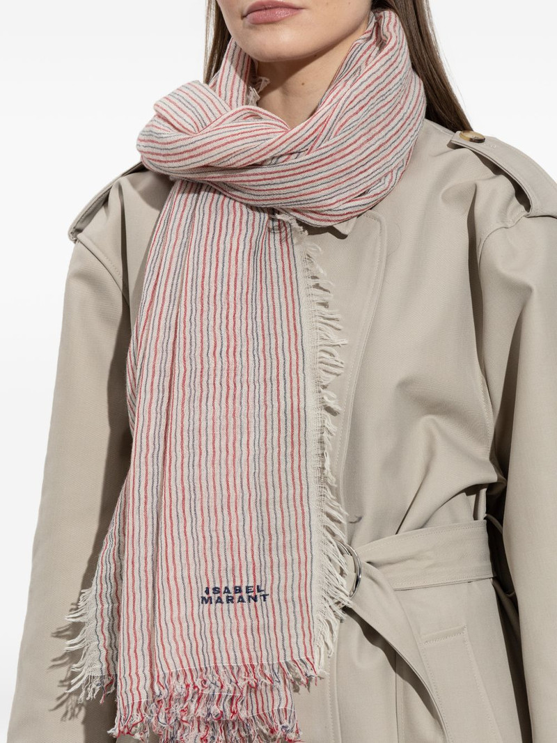 Zenila striped fringed scarf 4