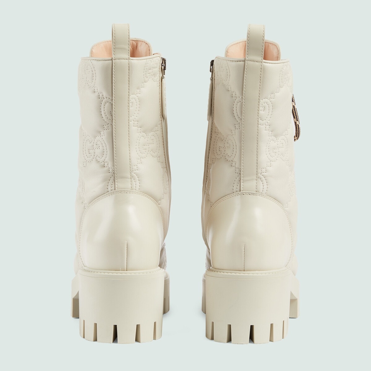 Women's GG Matelassé lace-up boot - 4