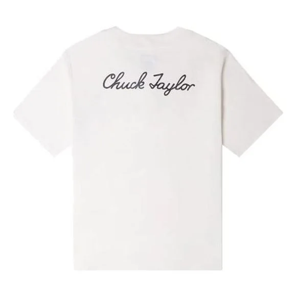 Converse Chuck Taylor Logo Button-Up T-Shirt 'White' 10024736-A02 - 1