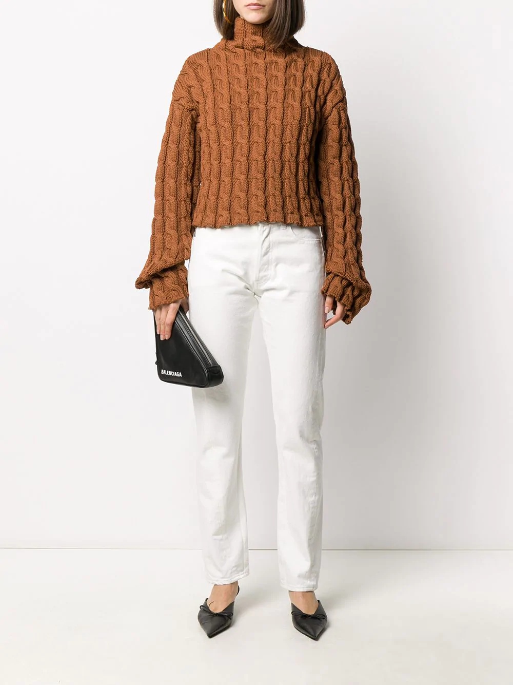 chunky cable-knit jumper - 2