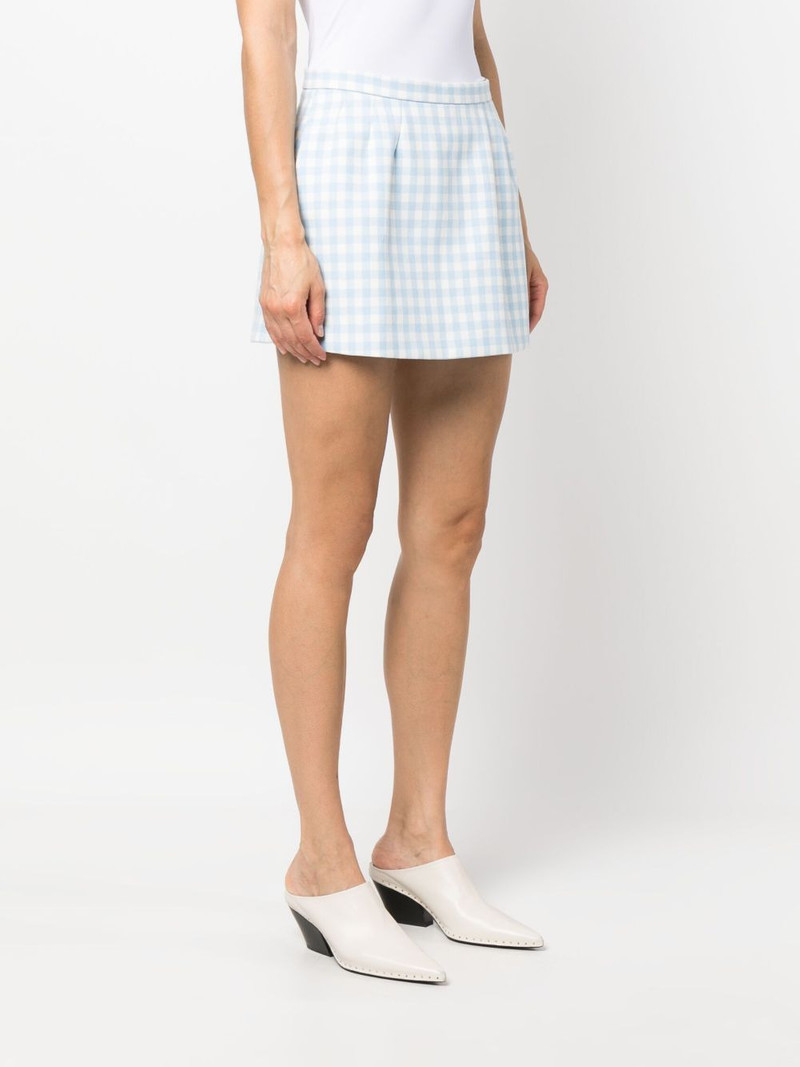 gingham-check mini skort 3