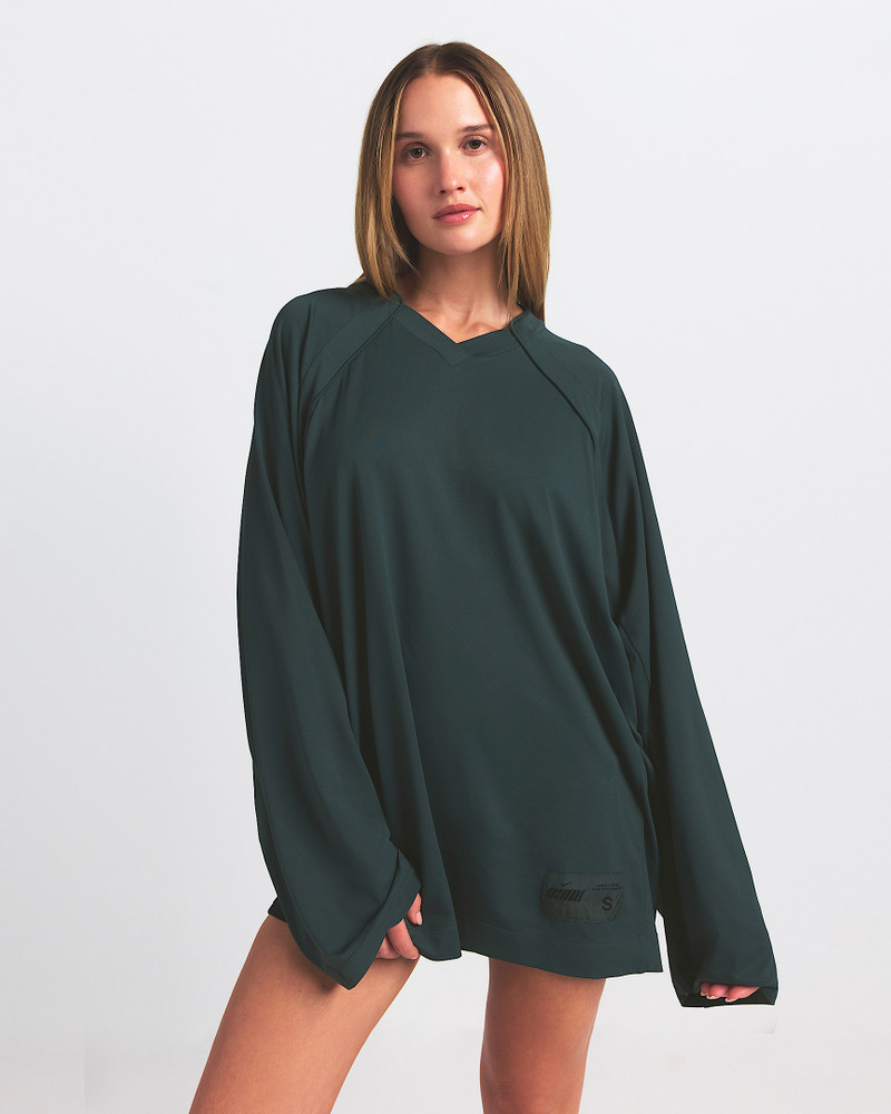 NikeSKIMS Airy Women's Oversized V-Neck Long-Sleeve Top 1