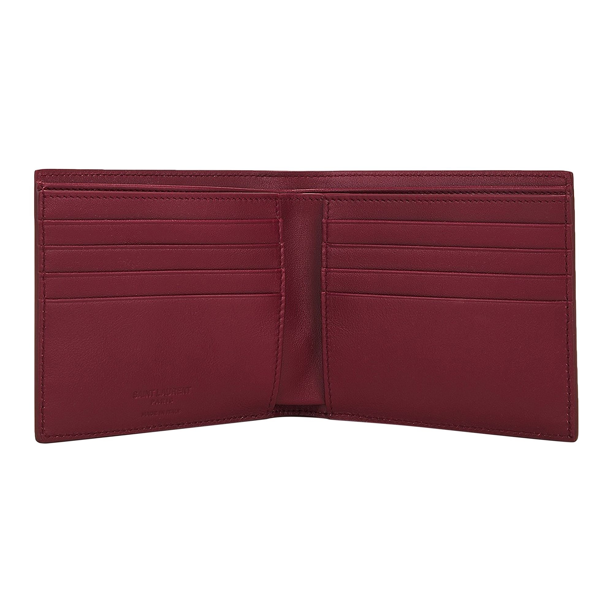 Saint Laurent Bifold Wallet 'Red' - 3