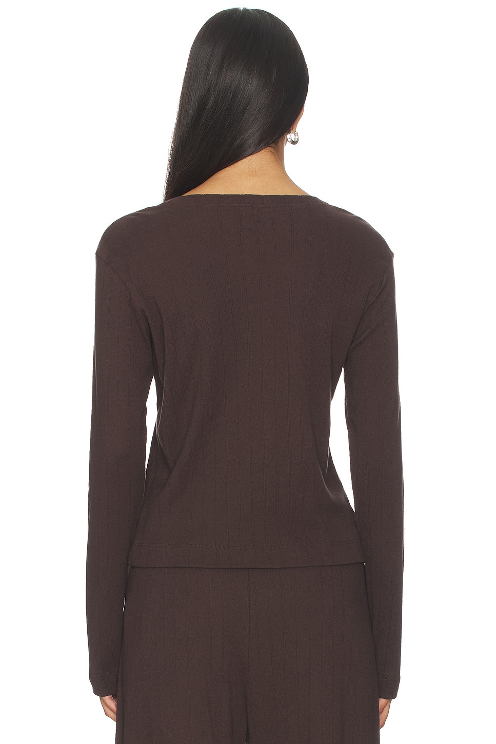 Pointelle Classic Crew Cardigan - 3