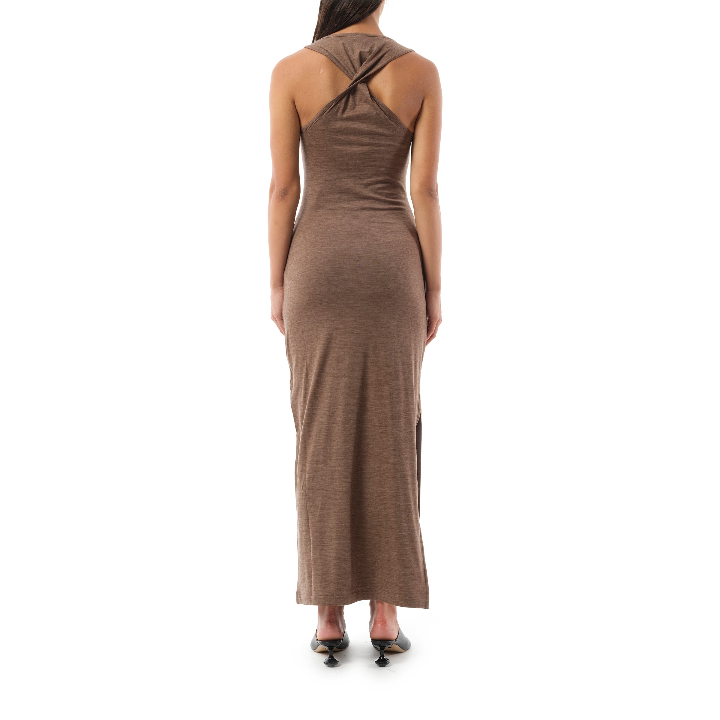 Anagram Tank Dress AF in Chocolate Brown - 5
