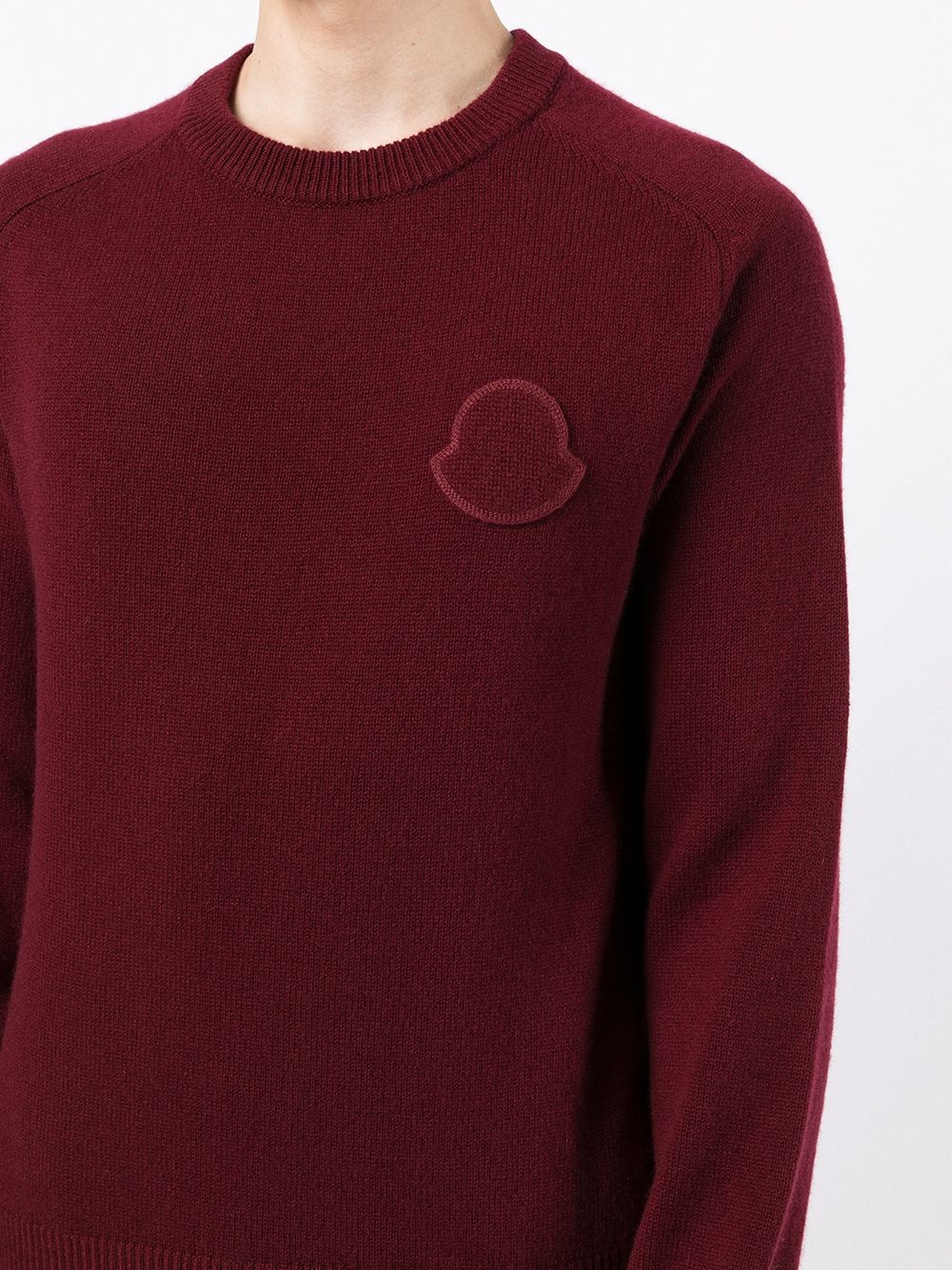 chest-logo crewneck sweater - 5