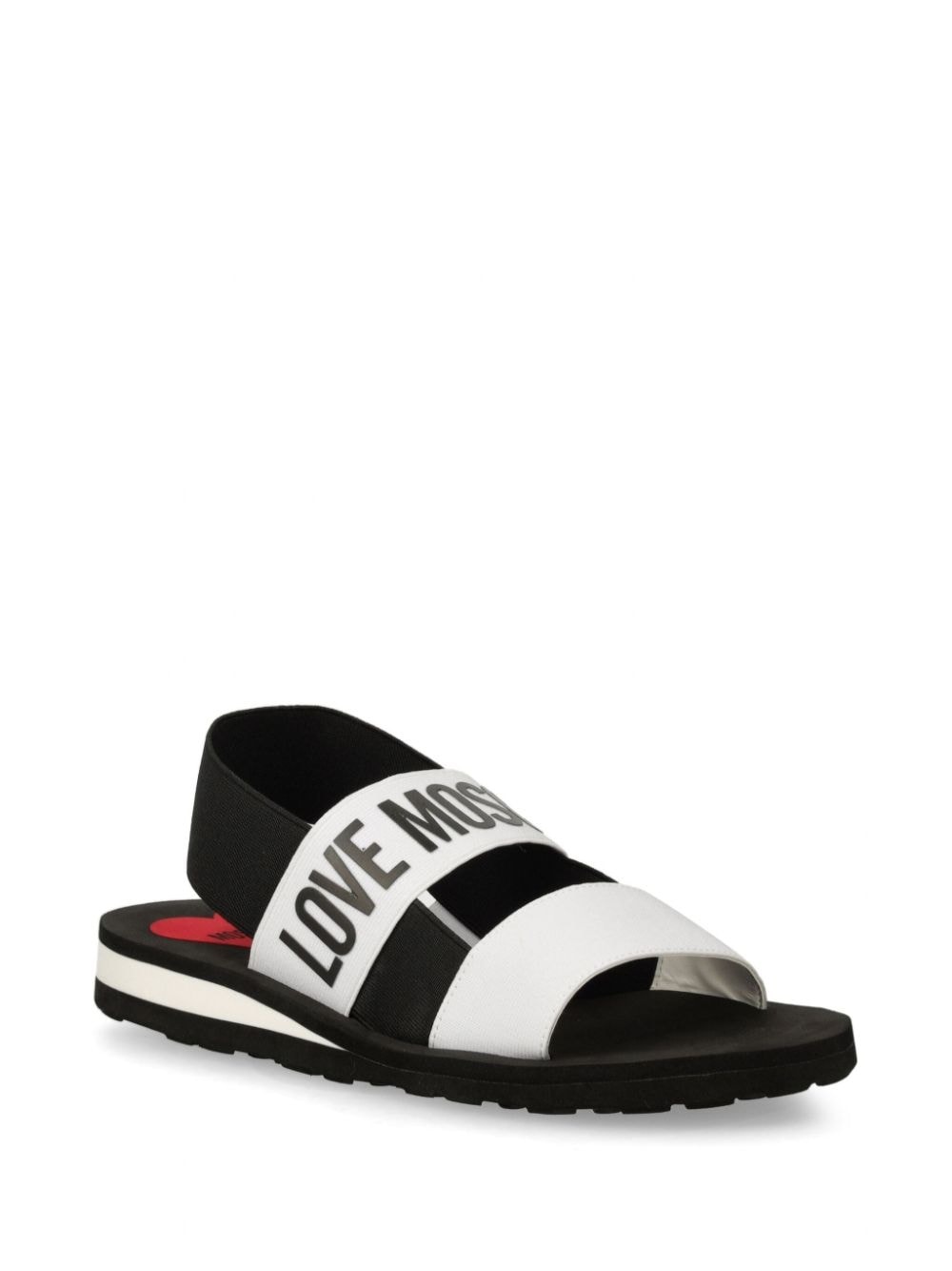 logo-print sandals - 2
