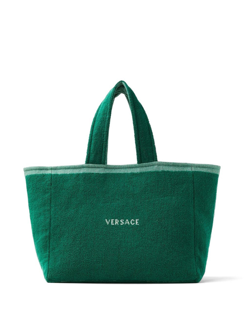 VERSACE Medusa-motif terry tote bag outlook