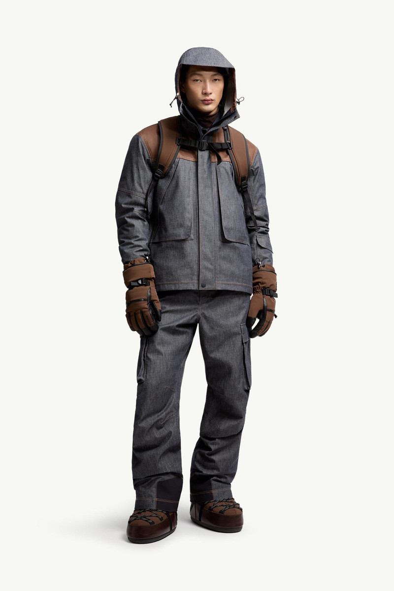 Moncler Grenoble Langtang Hooded Denim Ski Jacket outlook