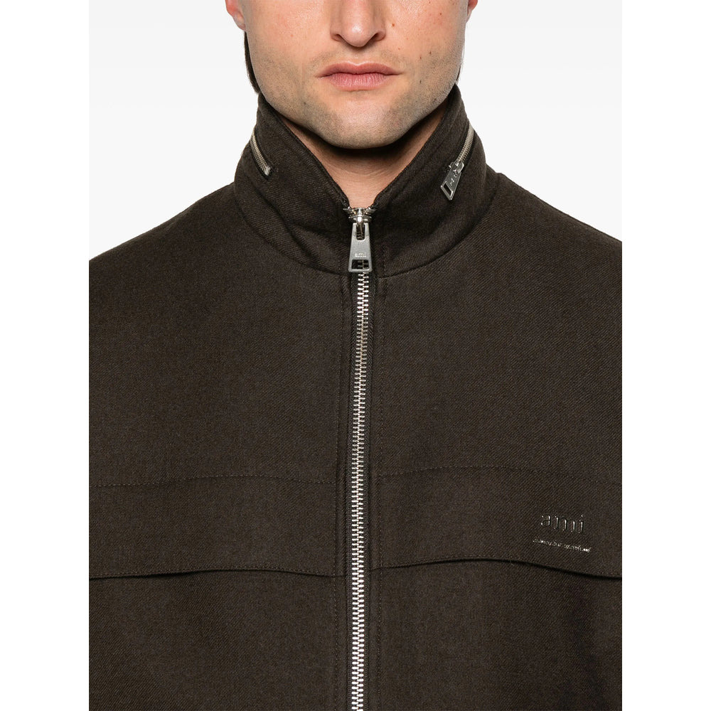 Ami Paris Brown Jackets - Bomber Jackets Men - 3