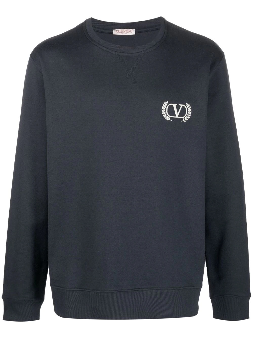 logo-embroidered sweatshirt - 1