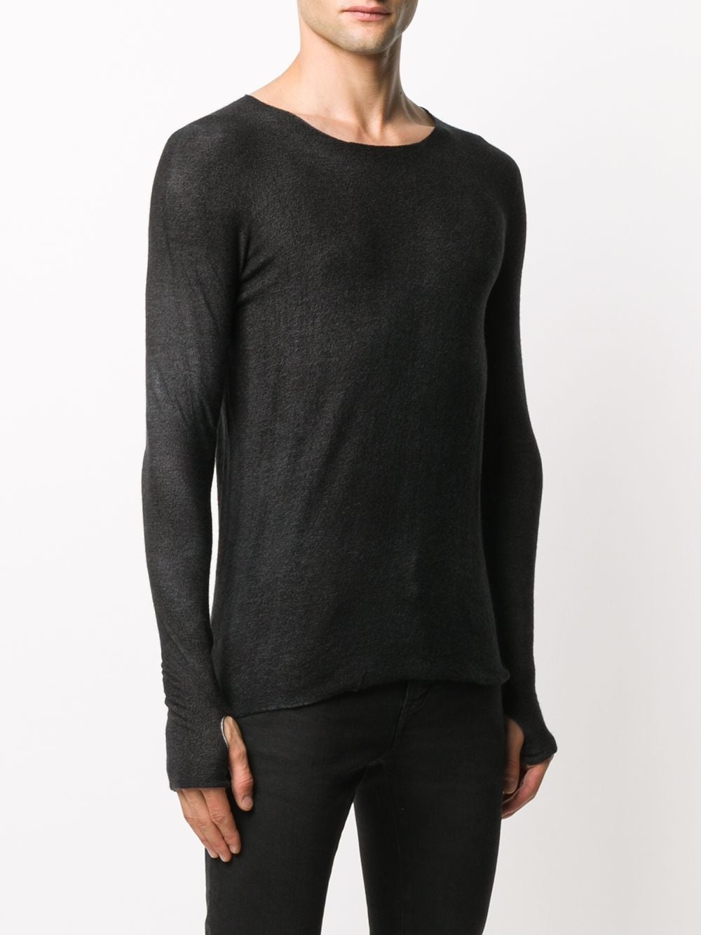 fitted round-neck jumper - 3