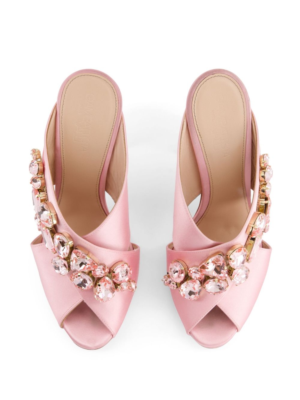 crystal-embellished mules - 3