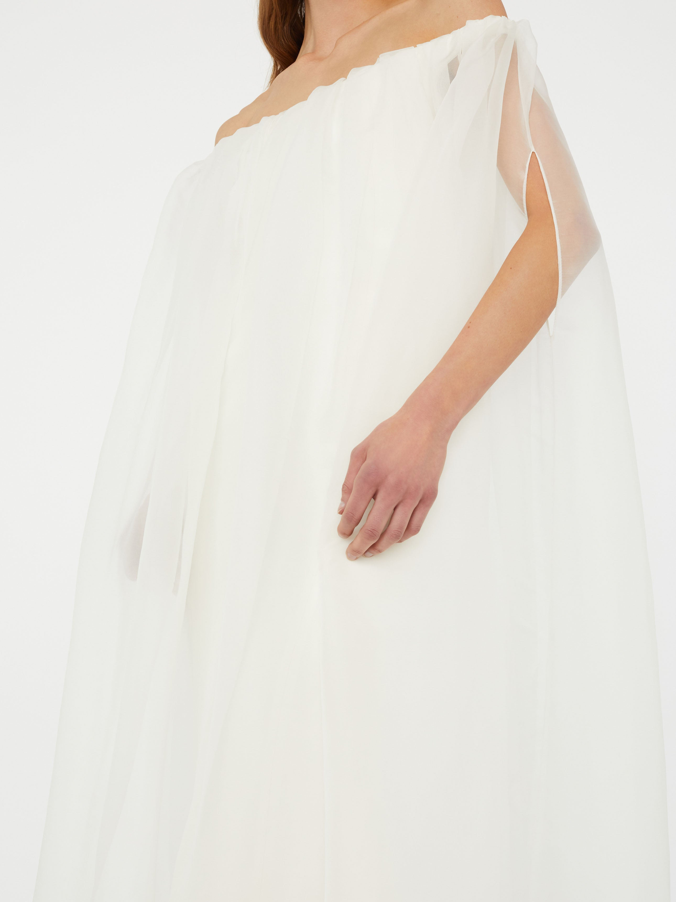 Vapour Overlay Silk Gown - 7